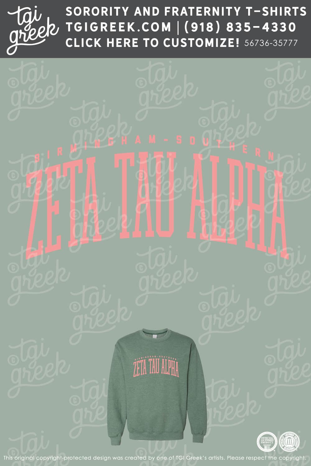 Zeta Tau Alpha – BSC PR Sweatshirt