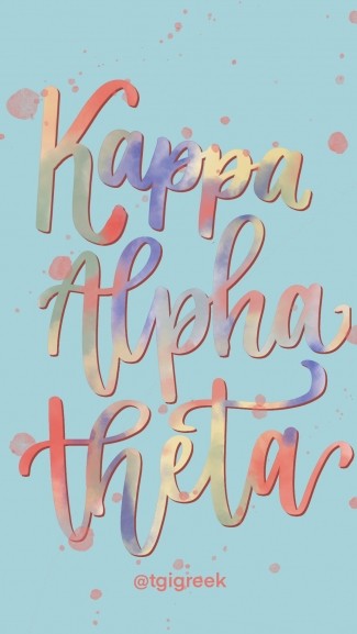 Kappa Alpha Theta – Phone Background Splatter