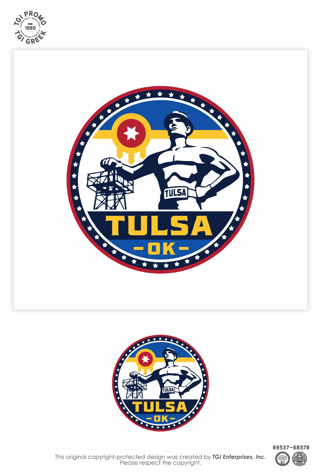 TGI Promo – Cap Cruise Party Zone Tulsa Flag Sticker