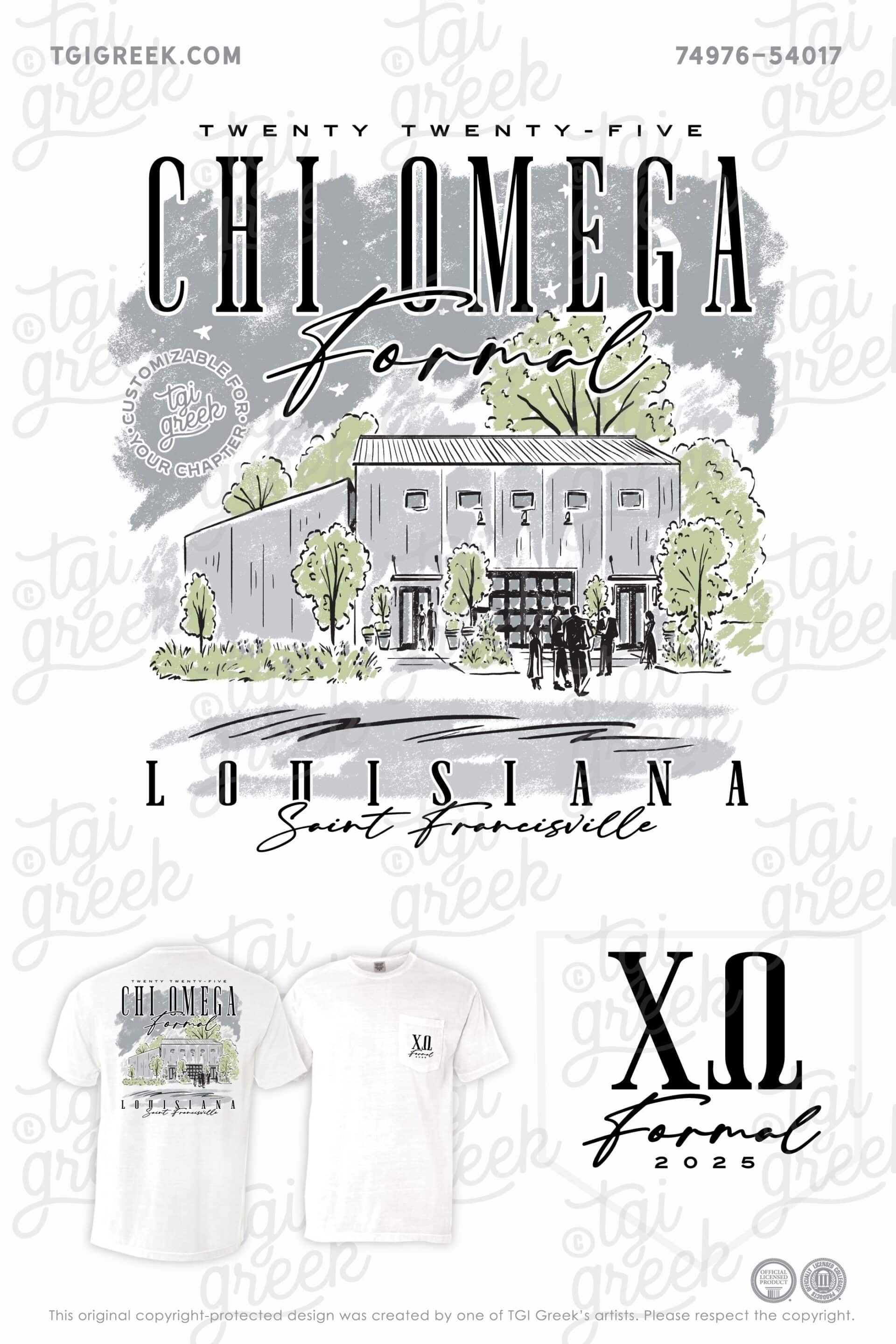 Chi Omega – LSU Formal Tshirt
