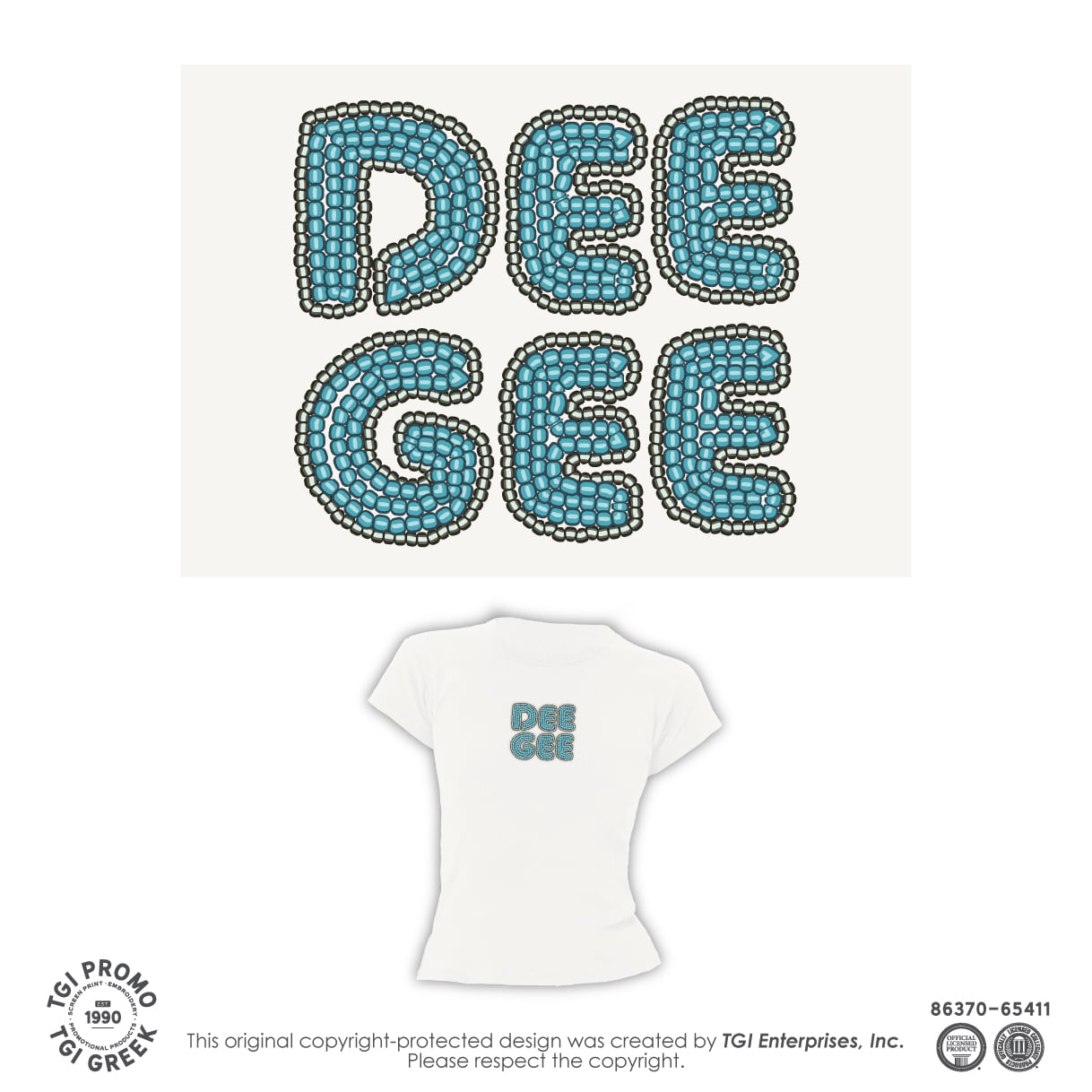 Delta Gamma – TGI Beaded Baby Tee
