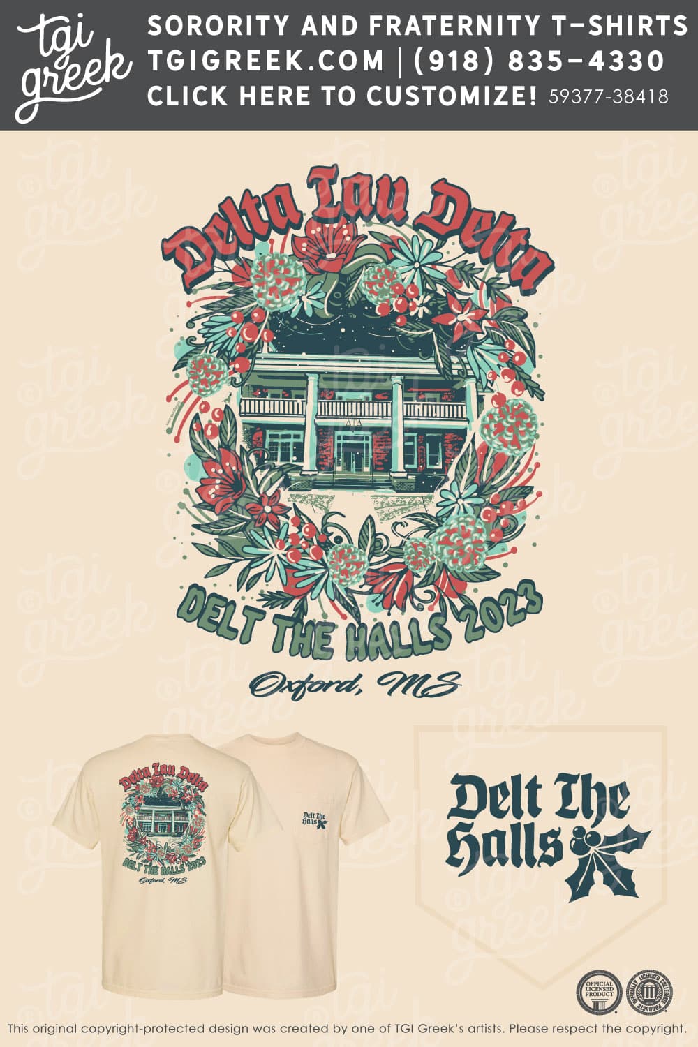 Delta Tau Delta- MISS Delt the Halls