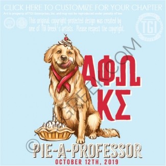 Alpha Phi Omega-RMC pie A professor