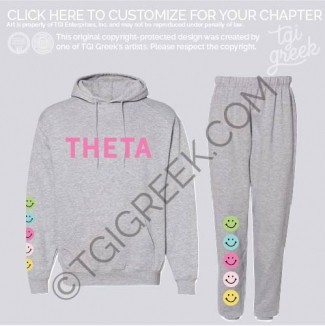 Kappa Alpha Theta – Smiley Sweat Set