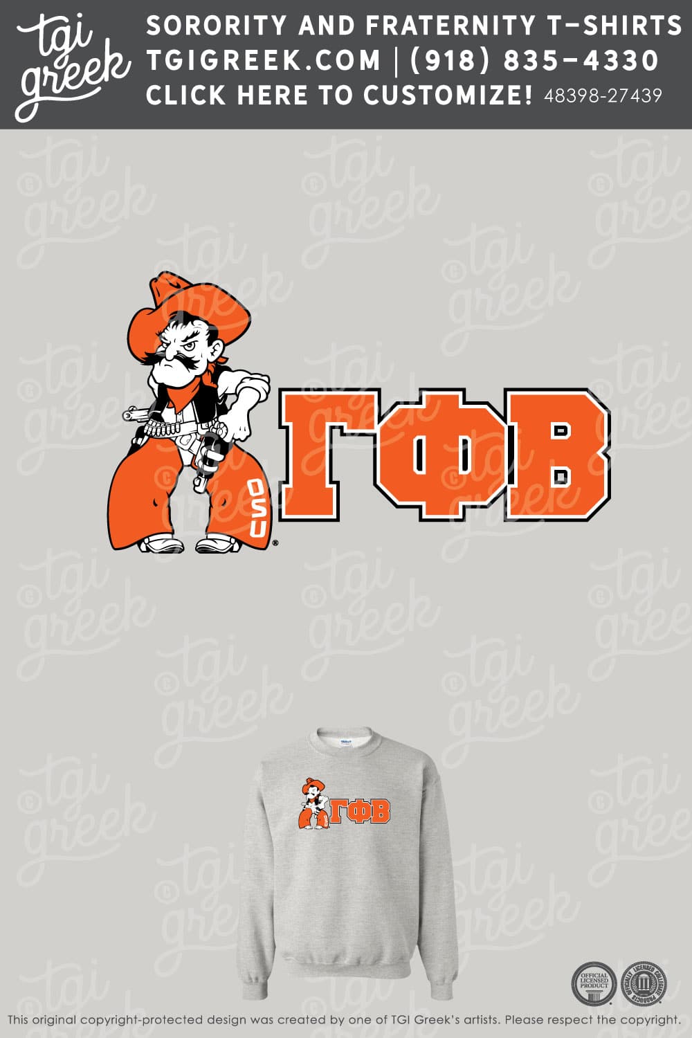 Gamma Phi Beta – OSU PR Crewneck