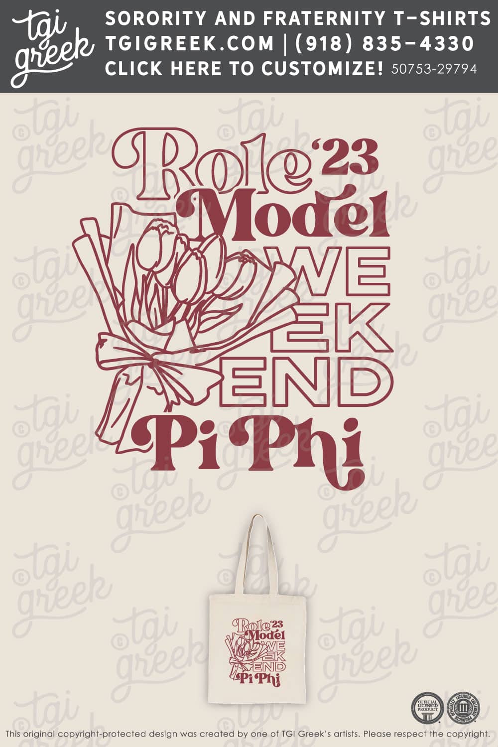 Pi Beta Phi – UCLA Role Model Weekend Tote