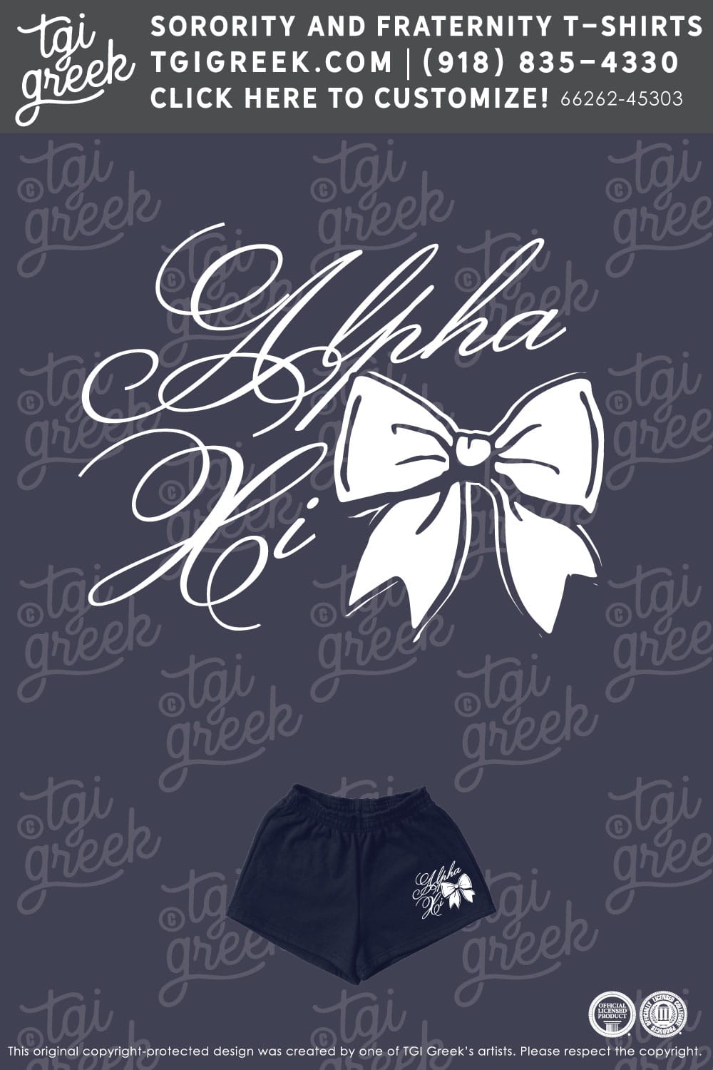 Alpha Xi Delta – NCSU PR Set Shorts