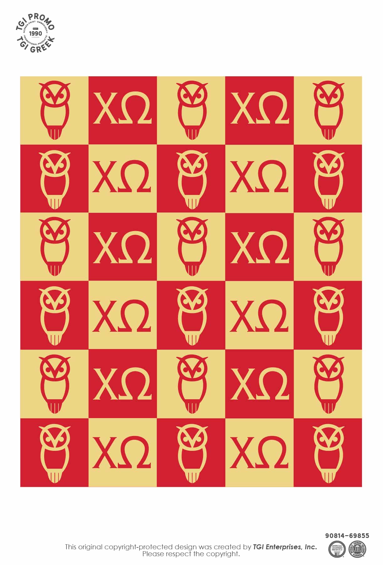 Chi Omega – TGI Greek Sorority Blanket