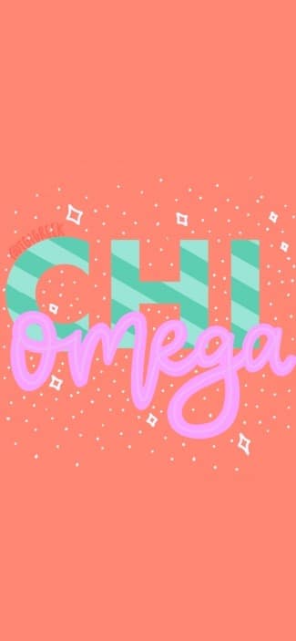 Phone background chi omega sparkle