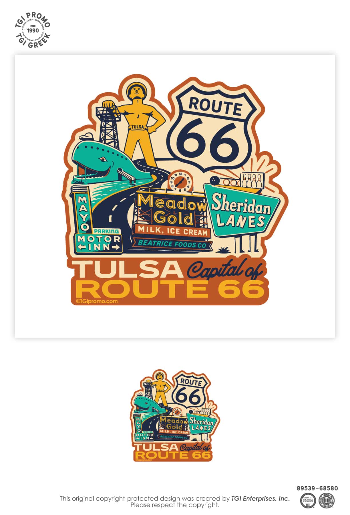TGI Promo – Cap Cruise Party Zone Tulsa Favorites Sticker