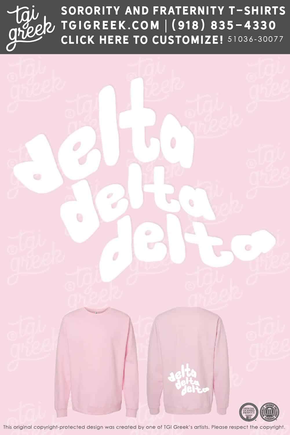 Delta Delta Delta – OU PR Crewneck