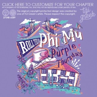 Phi Mu – TSU purple thursday