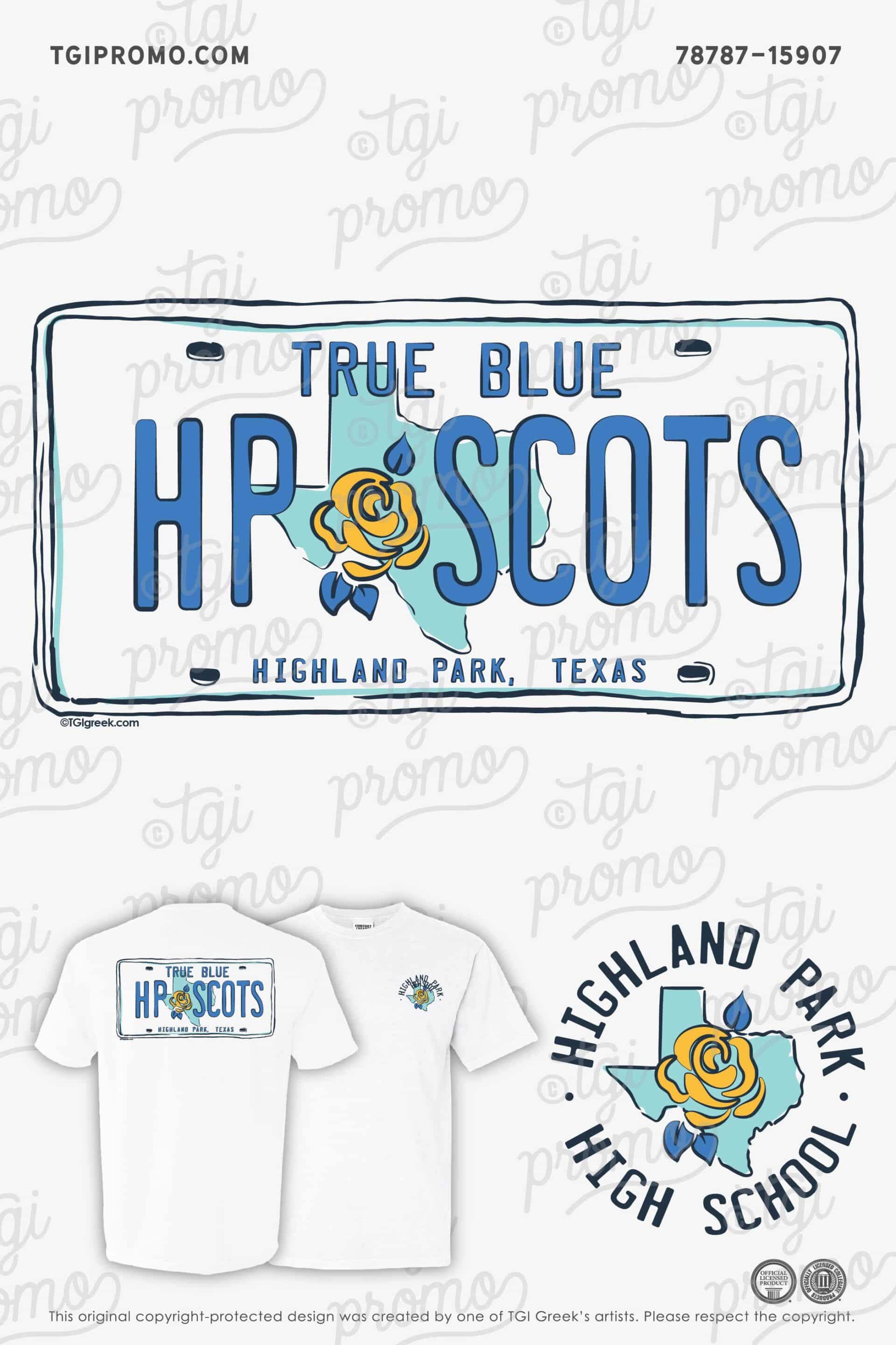 Highland Park High School – License Plate