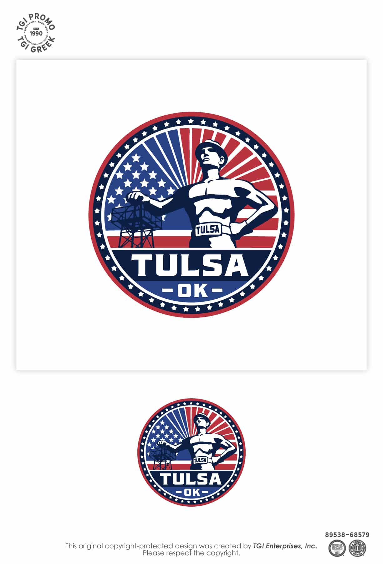 TGI Promo – Cap Cruise Party Zone USA Driller Sticker