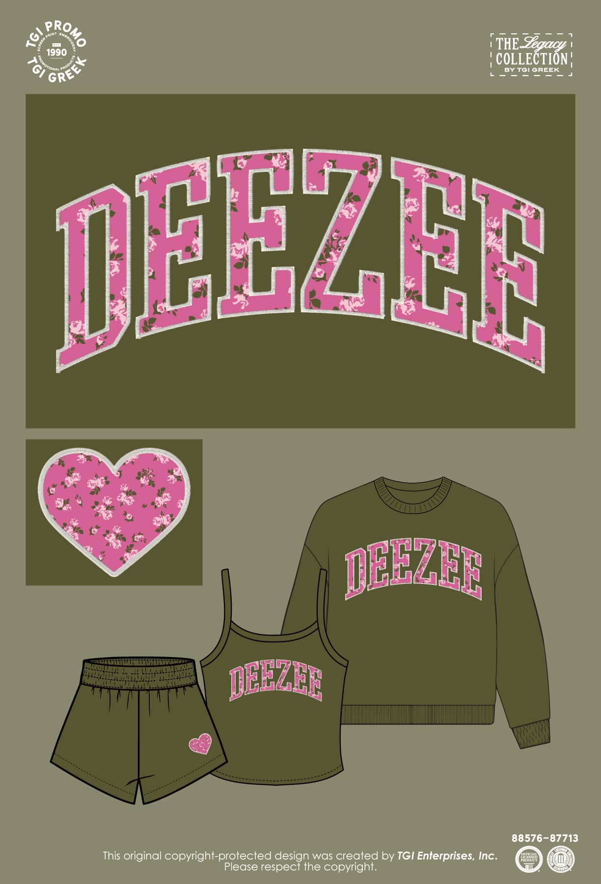 Delta Zeta – TGI Greek Pattern Set