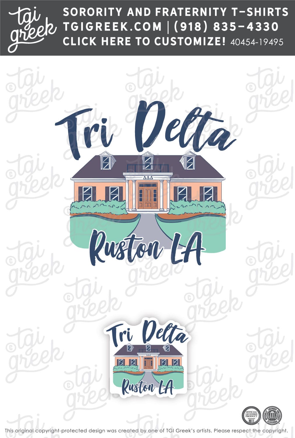 Delta Delta Delta – LATECH Free Sticker