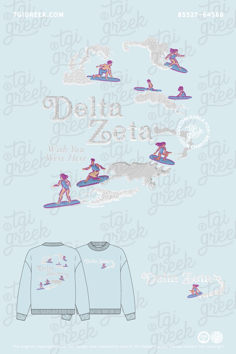 Delta Zeta – TGI Surfing Hoodie