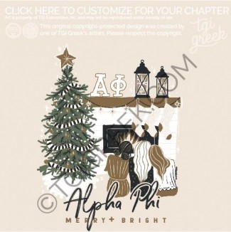 Alpha Phi – Whimsical Fireplace