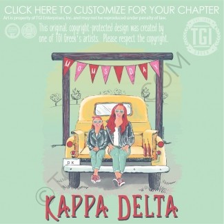 Kappa Delta Mom's Day Yellow Pick up Truck