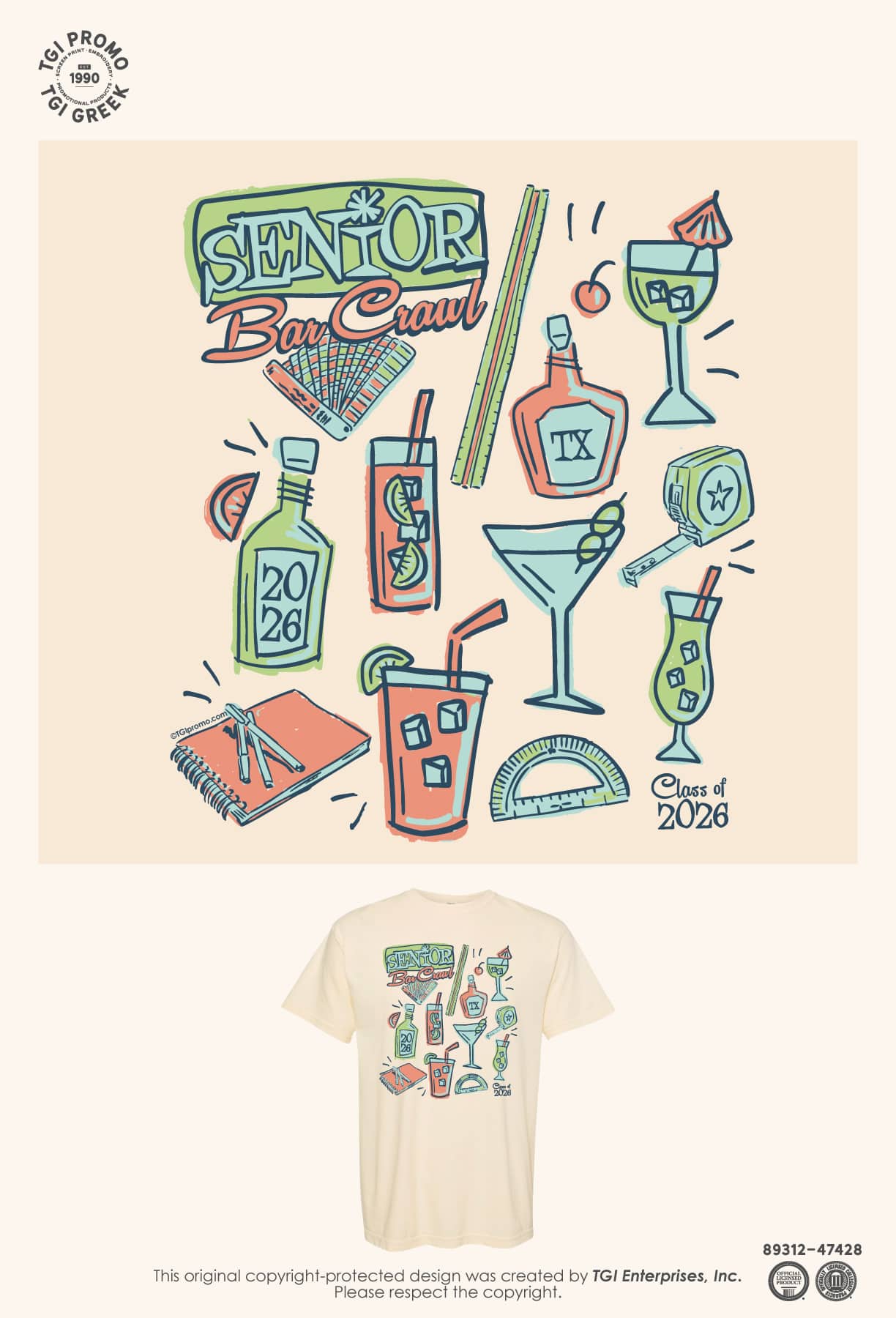 Bar Crawl – Lubbock TX Interior Design Senior
