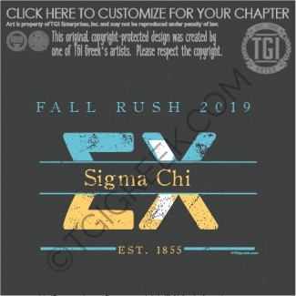 TGI – Sigma Chi Fall Rush Flag