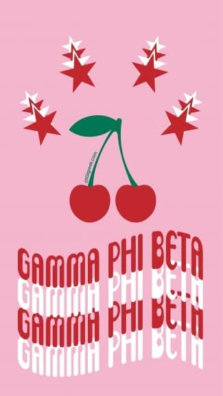 Gamma Phi Beta Cherry Phone Background
