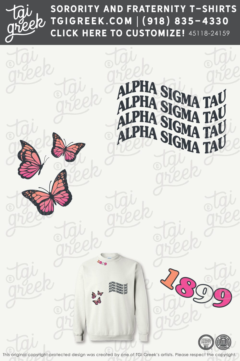 Alpha Sigma Tau – UCA Crewneck