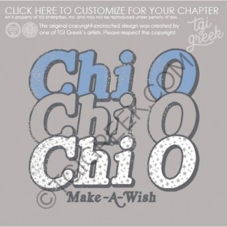 Chi Omega -URI make a wish apparel