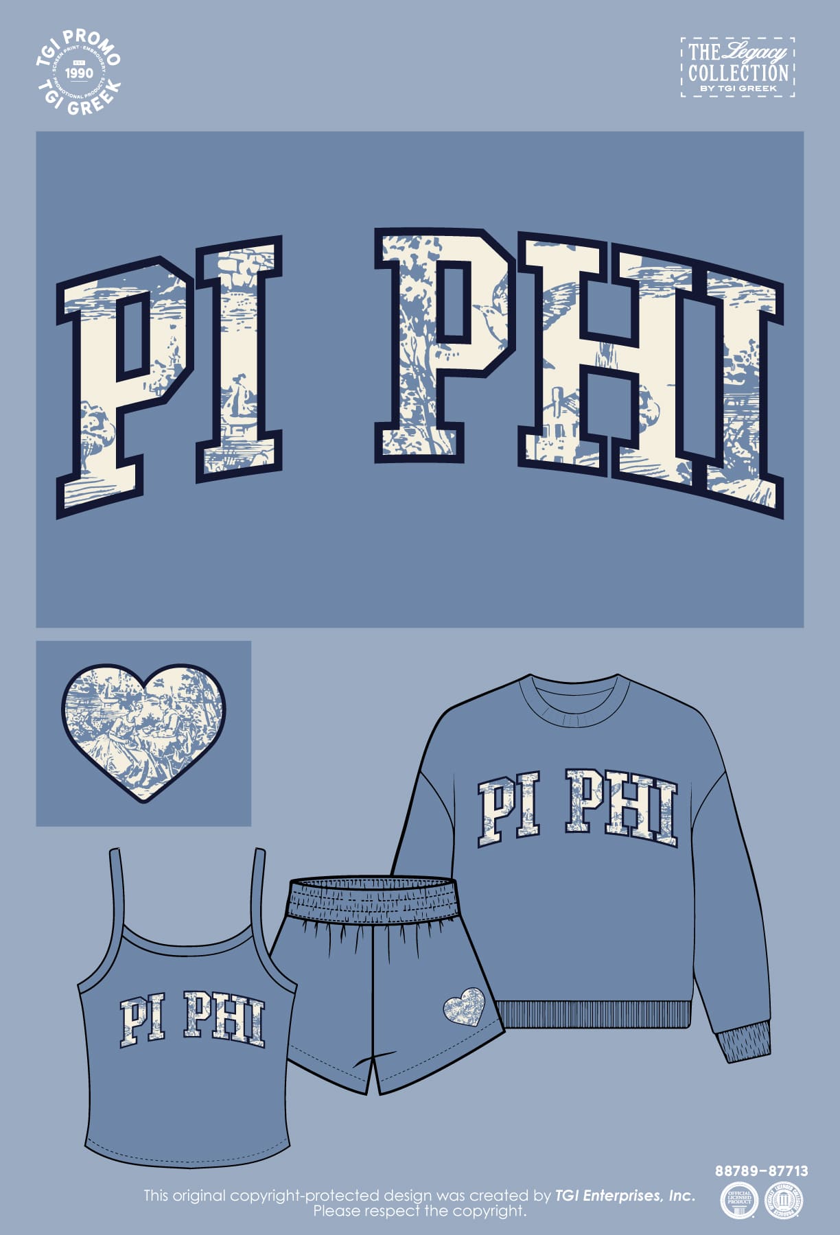 Pi Beta Phi – TGI Greek Pattern Set