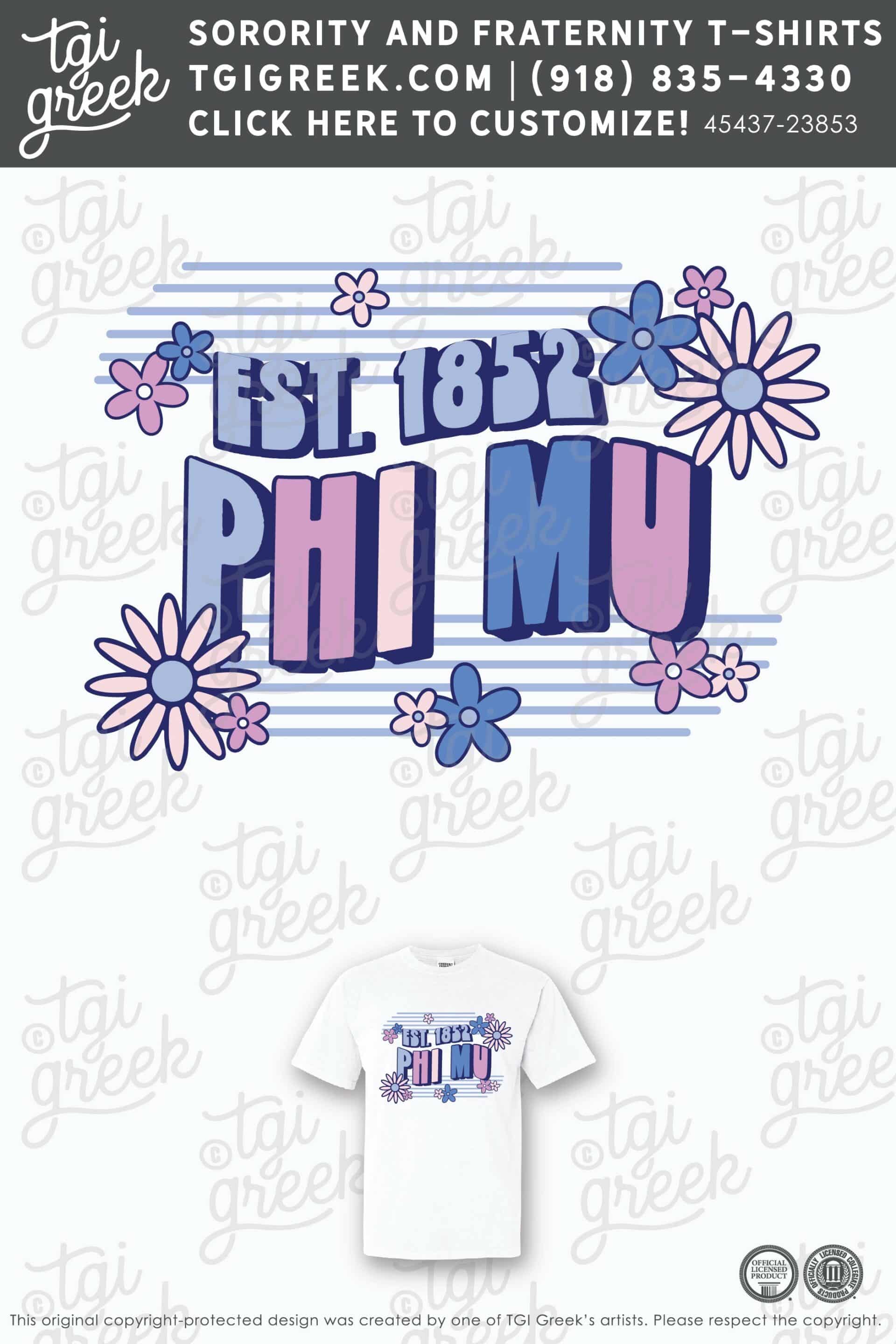 TGI – Phi Mu Funky Floral