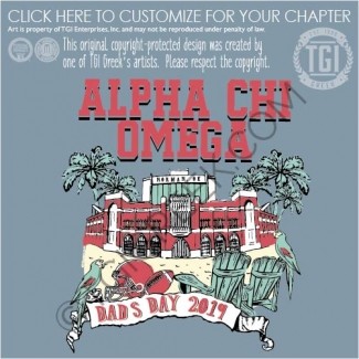 Alpha Chi Omega-OU dads Day Shirt