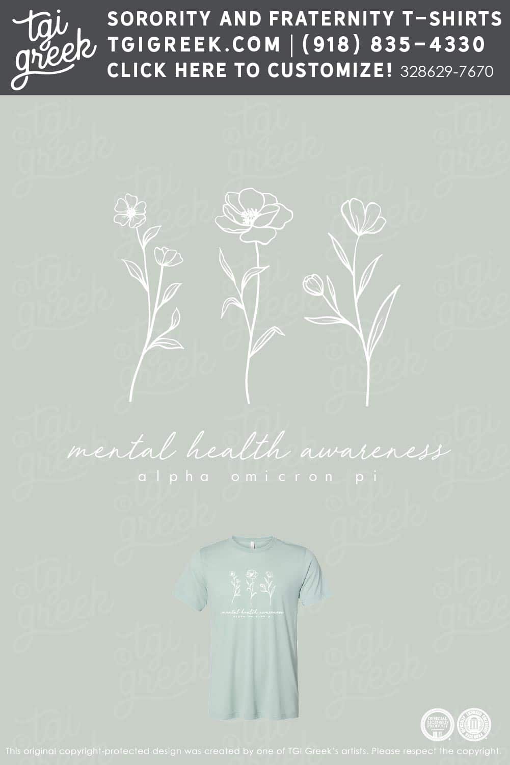 Alpha Omicron Pi – OU Mental Health Floral