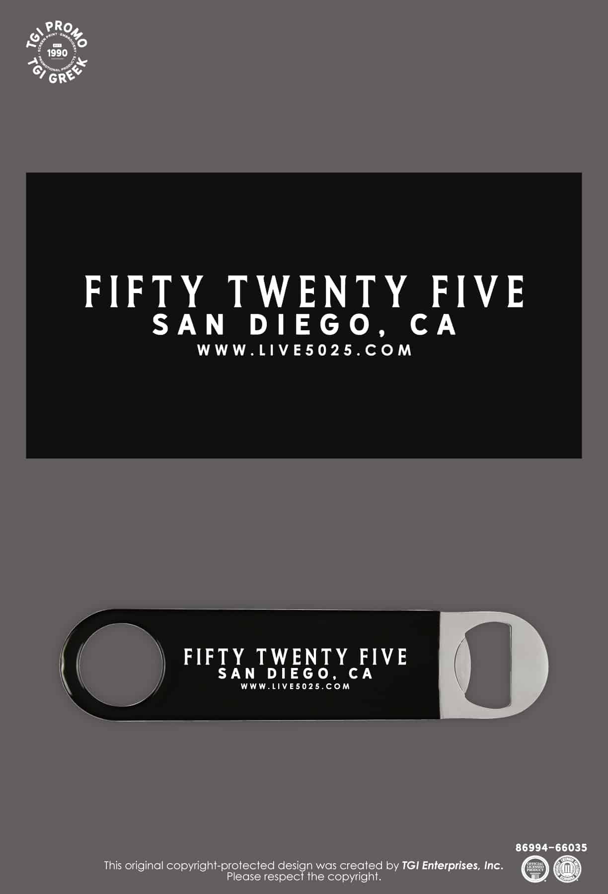 Cardinal Group Management – Fifty Twenty Five Bottle Opener