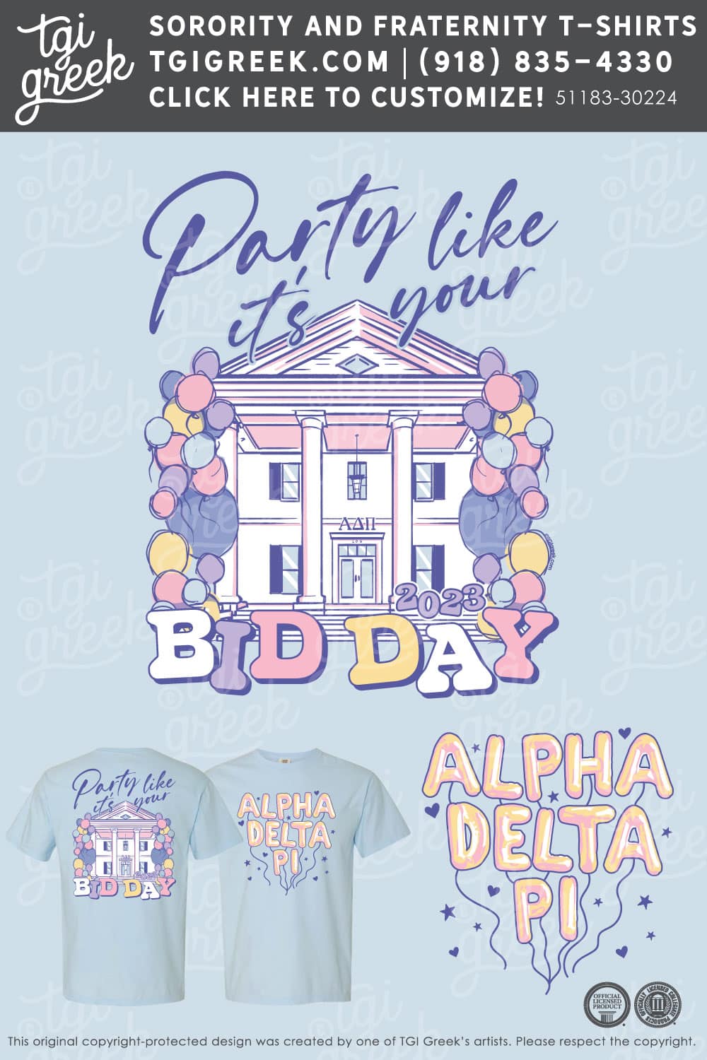 Alpha Delta Pi – MSSU Bid Day – Blue