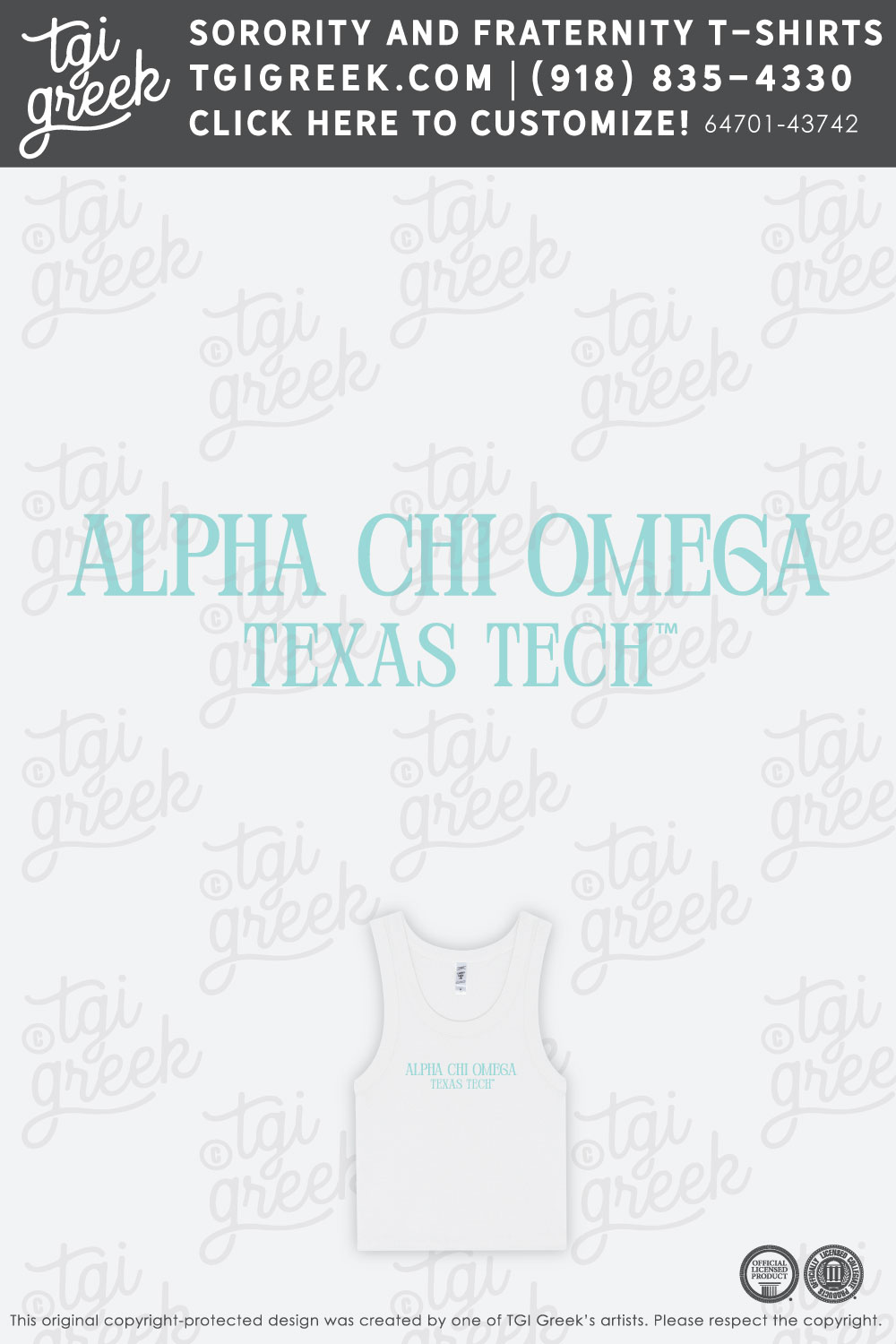 Alpha Chi Omega – TXTECH Work Week Tanks