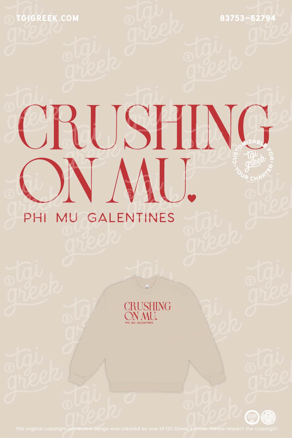 Phi Mu – Galentine’s Sweatshirt