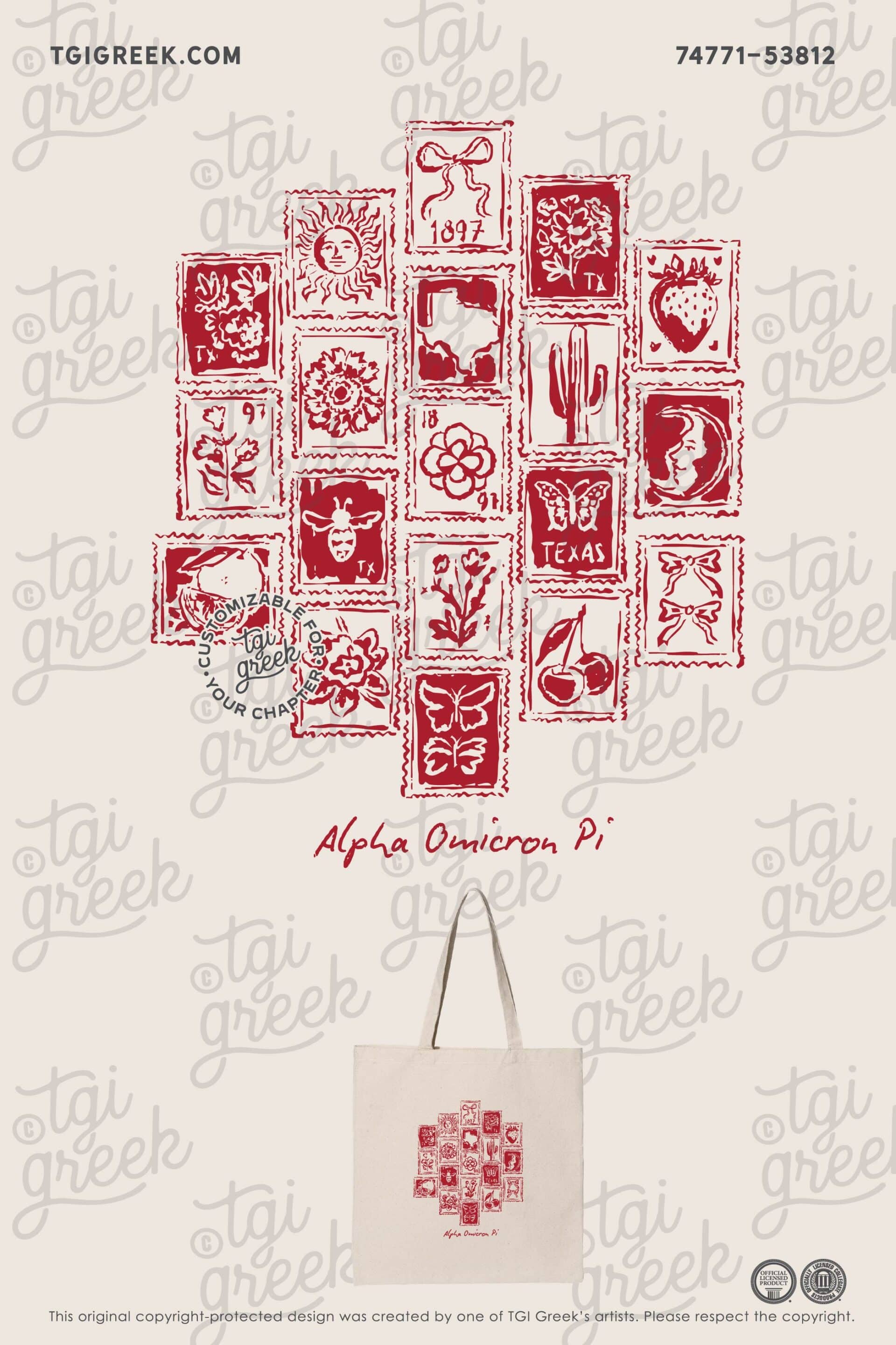 Alpha Omicron Pi – TAMU Tote Bags