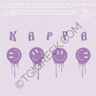 Kappa Kappa Gamma – Drip Smiley Face