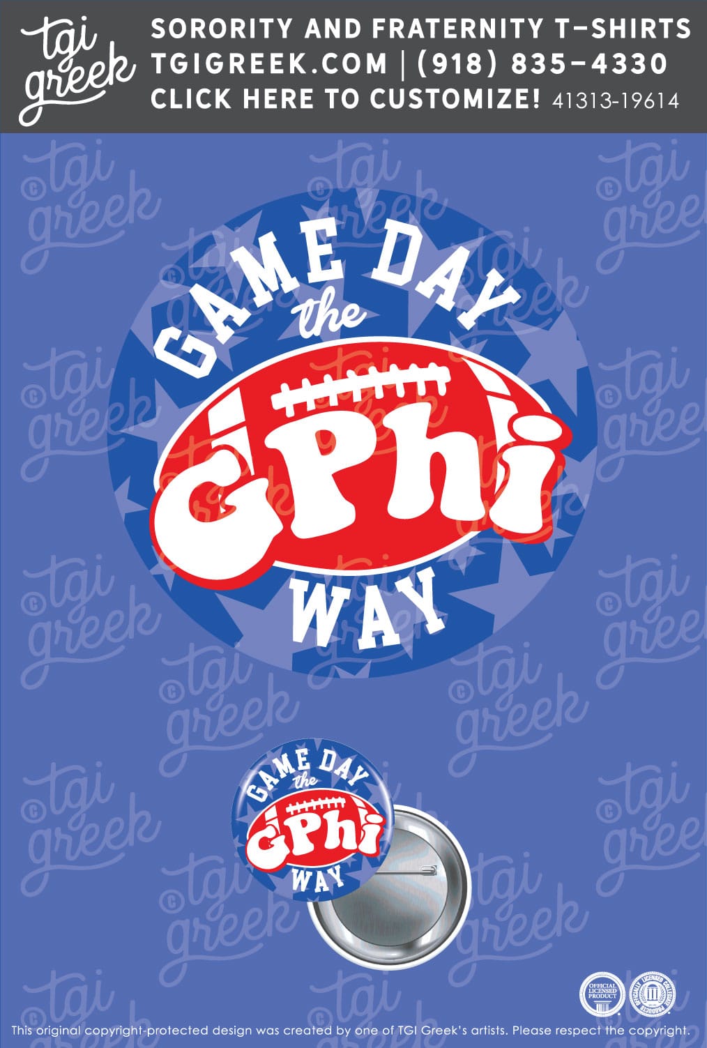 Gamma Phi Beta – KU Button Game Day
