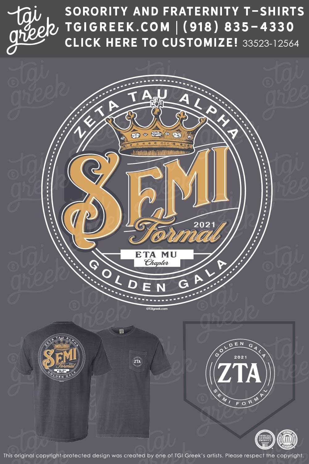 Zeta Tau Alpha – AUGU – Golden Gala Semi Formal