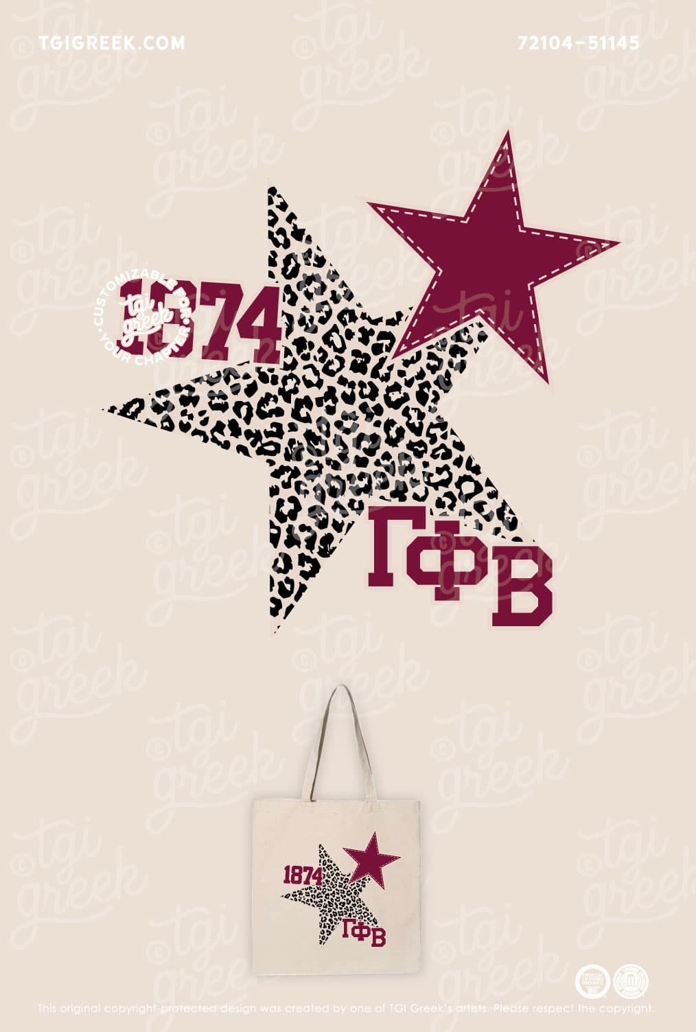 Gamma Phi Beta – TXSU PR Drop Totes