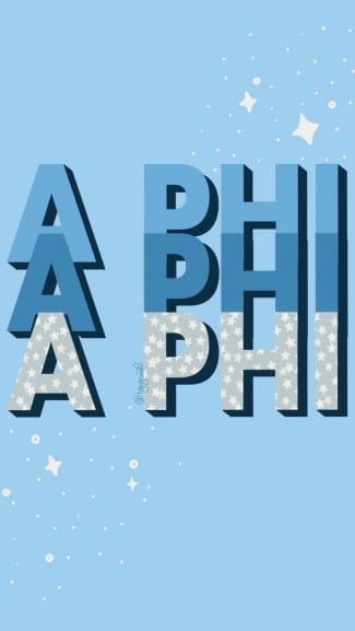 Alpha Phi Starry Phone Background