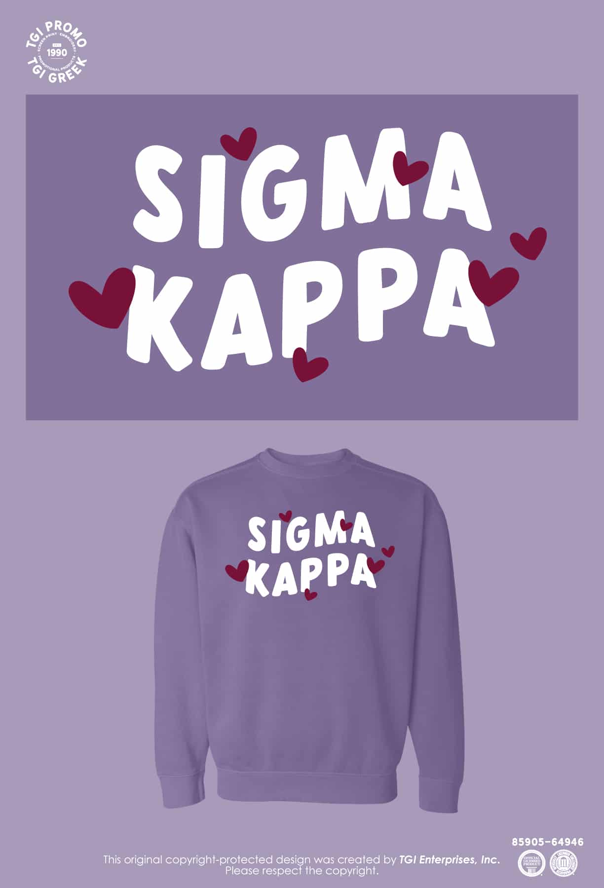 Sigma Kappa – ANGS Spring Crewnecks