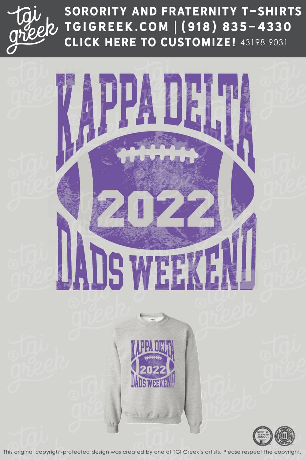 Kappa Delta – KSU Dad Sweatshirt