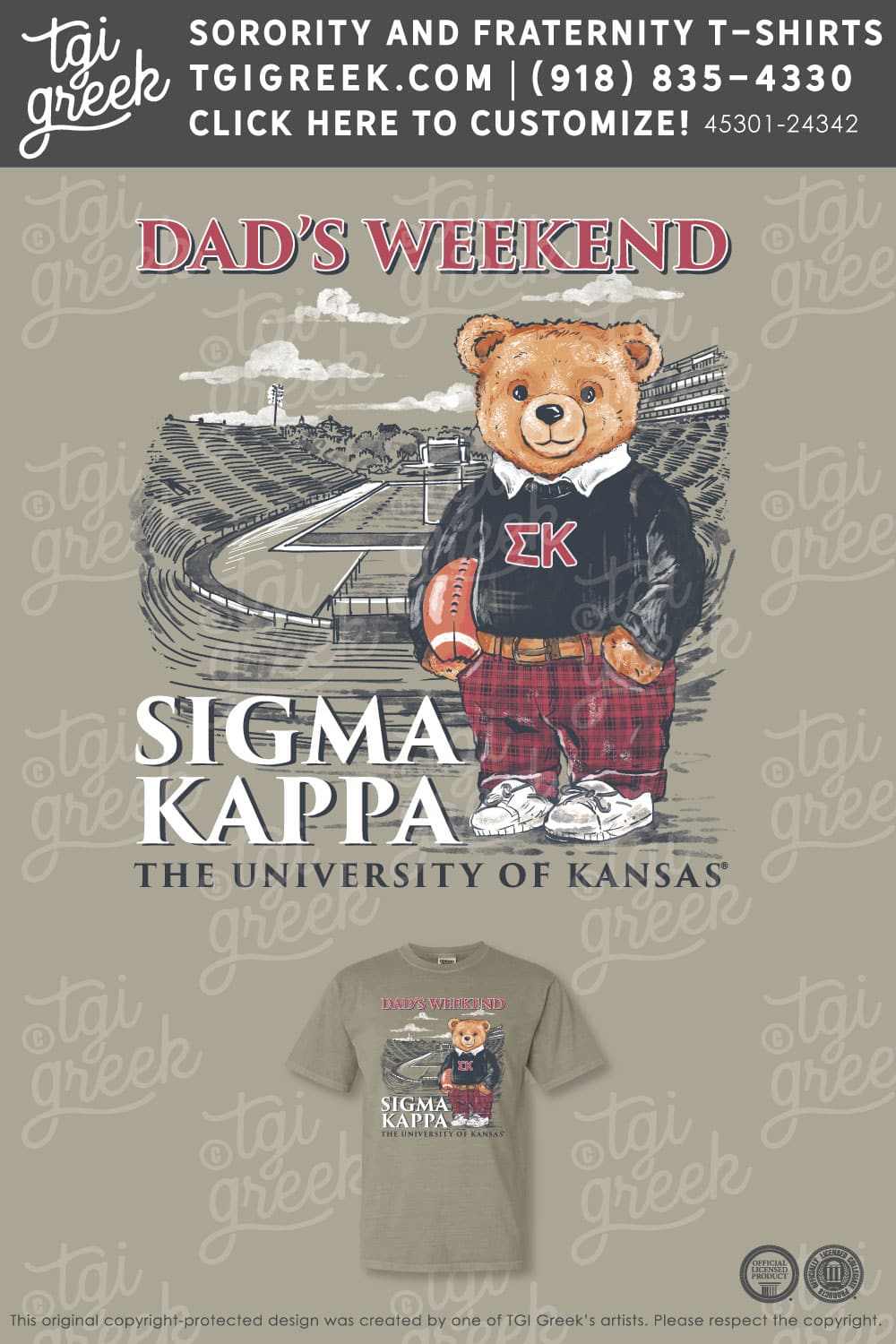 Sigma Kappa – KU Dads Weekend – Brown