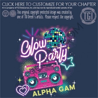 TGI- Alpha Gamma Delta Glow Party