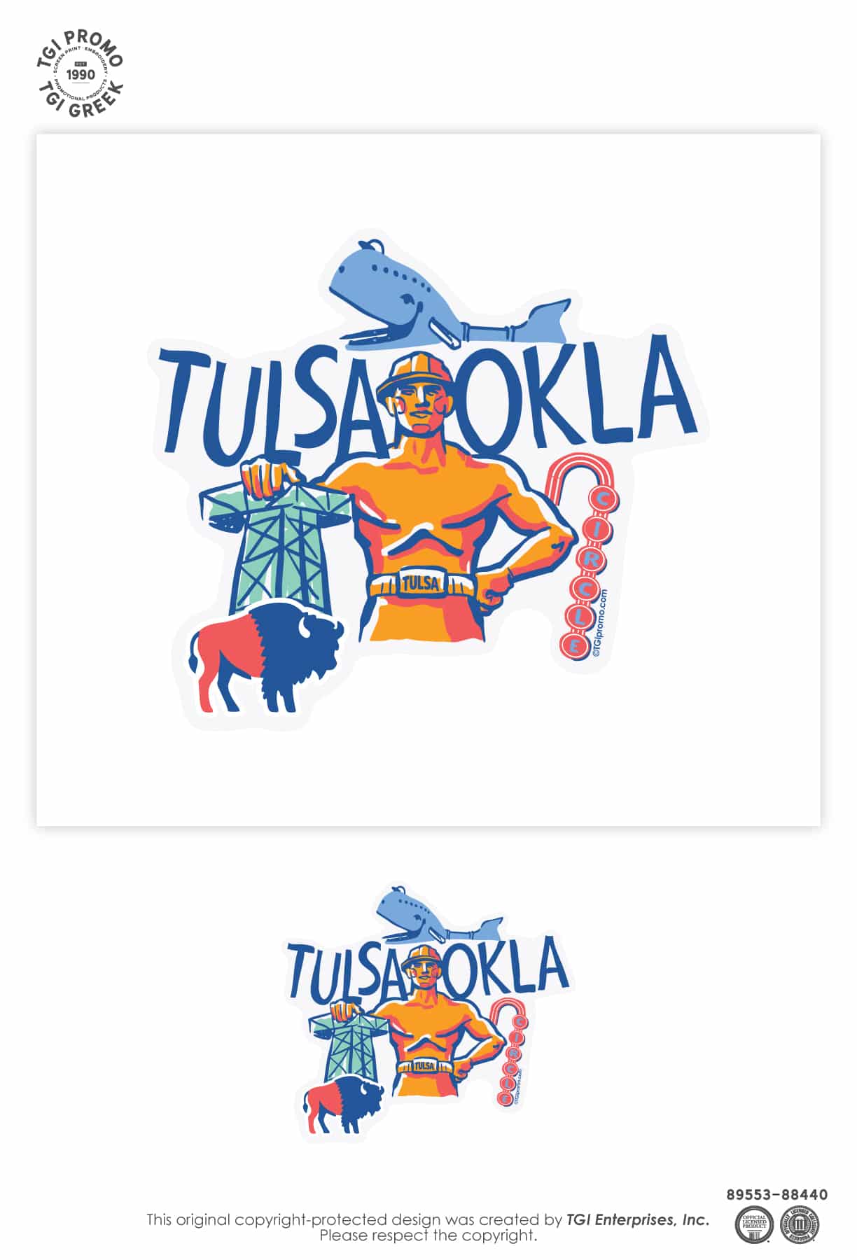 TGI Promo – Cap Cruise Party Zone Tulsa Iconic Magnet