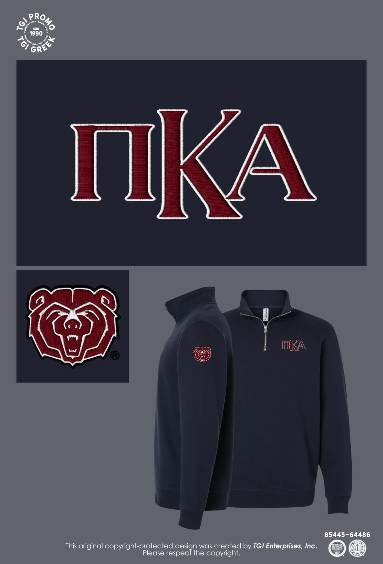Pi Kappa Alpha – MIZZ Quarter Zips