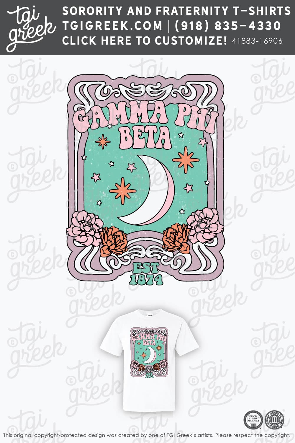 LIVE – Gamma Phi Beta Retro Band Tee
