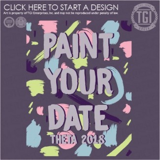 Kappa Alpha Theta-TU Paint Your Date